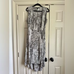 White House Black Market snakeskin print dress size 10